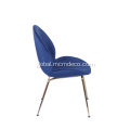 Linen Fabric Dining Chair Gubi Cashmere Beetle Chair With Polished Steel Frame Supplier